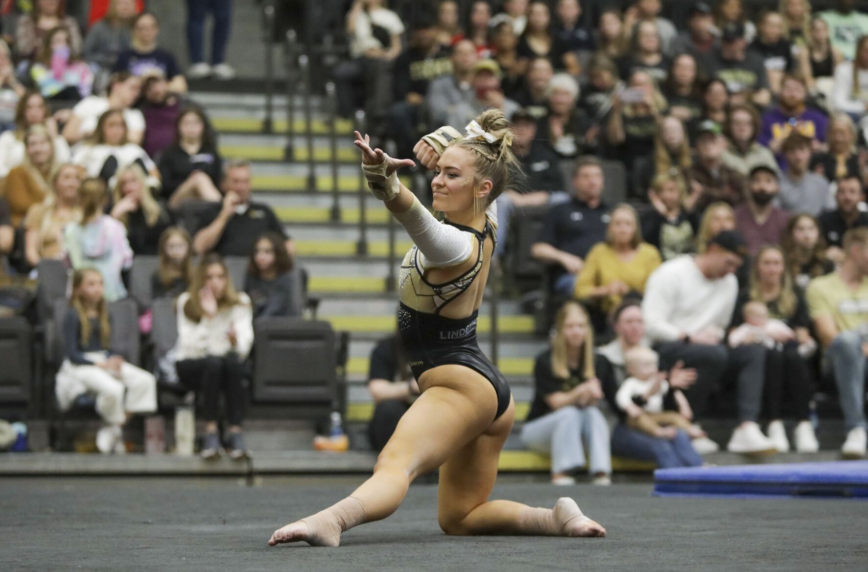 Lindenwood gymnasts stick it one last time